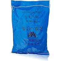 Eisenoxid Pulver Pigmentpulver für Betonfarbe Lehm Keramik W120 Blau - 5KG