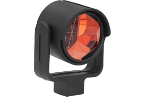 Yosoo Health Gear Kopparbelagd Prisma, K9 Glas Totalstationsprisma med Mässingskontakt, 65 Mm Rund Prisma, 34 Mm Offset, 0 Konstant, för Mätning med GPR1 GPH1