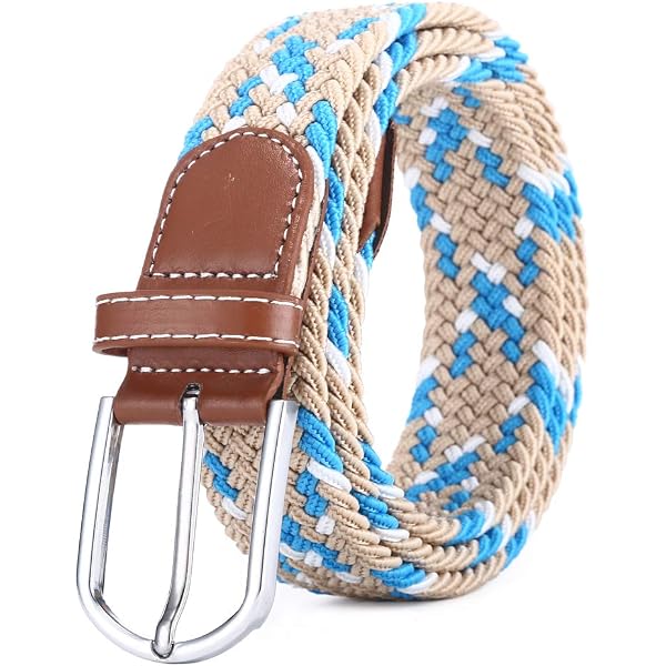 Cinturon Intrecciato Elastico Per Uomini Donne Cintura Elastico Estensibile Cinghia Lavoro Golf Casual Tattico Tessuto Nylon Regolabile Vita Viola, Viola, Adaptable
