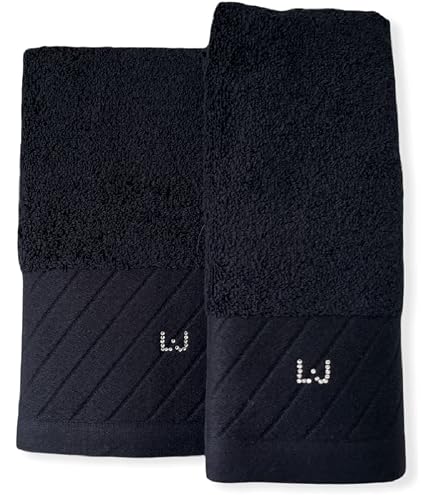Set Asciugamani Liu Jo 1+1 - Cotone Con Logo Lurex Ricamato 38x60 Cm - 2