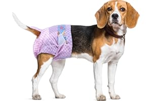 Flying Paws Pannolini usa e getta per cani, pannolini per cuccioli con elastico regolabile in vita per cane o gatto femmina in calore, pannolino con indicatore di umidità. (conteggio S-10)