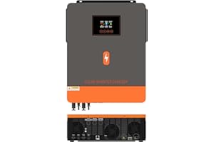 POWMR Onduleur hybride 8200 W 160 A MPPT - Régulateur de charge solaire 48 V CC vers 230 V AC, puissance d'entrée PV max 8200 W - Pour batteries au plomb et au lithium 48 V (2 entrées PV et 2 sorties CA)