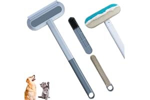 Fhintory Pet Hair Remover, Cat Hair Remover Animaux Chat & Chien réutilisable, Ramasse Poils Animaux Multifonction pour canapés, Tapis, et Arbres à Chat