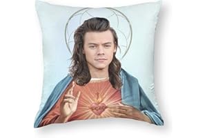 Heqiafan Throw Pillow Cover Cozy Square Pillow Case Home Decorative for Bed Couch Harry Sofa Living Room Cushion Cover 18inch X 18inch