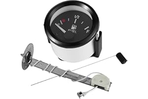 Kraftstoffanzeige,Rupse Universal Auto Kraftstoffstandsanzeige Tankuhr mit Wasserstandssensor Kraftstoffsensor für Auto/SUV/Boot/Pkw Lkw/Wohnmobil (100mm-350mm)