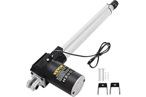 Happybuy Hub Linearantrieb mit Druckkraft 6000 N Kraft, Linearaktuator 12 V DC Elektrischer Linearaktuator, Aufzug Hub-Hub für Gerade, Elektrozylinder, Spindelantrieb, Hubzylinderl, Hublänge 300 mm