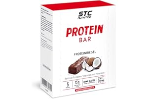STC NUTRITION - Protein Bar - Riegel mit hohem Proteingehalt - Fördert höhere Leistungen und eine bessere Regeneration - Kokosgeschmack - 5 Riegel