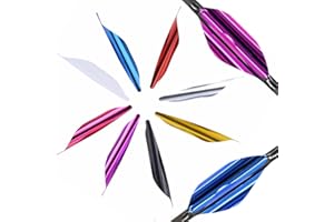 wolfman Tir à l'arc Spin Vanes 1.8 "Spirale Flèche Fletches Arbre Bricolage Aile Droite Plume de Flèche Tir Compétition Accessoires 50 Pcs