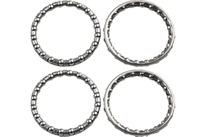 QOXEZY Set di 4 cuscinetti per cuffie da bicicletta, cuscinetti a gabbia da 40 mm, set di cuscinetti a sfera per ciclismo da corsa, movimento centrale di precisione, per mountain bike, bici da strada