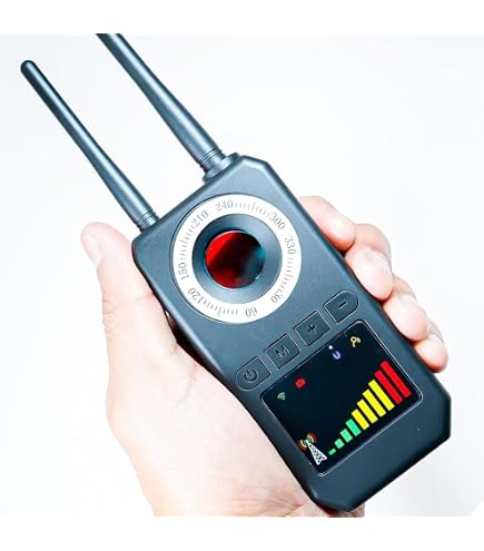 Rilevatore Telecamere Nascoste NUOVA GENERAZIONE, Laser a Infrarossi e Filtro Polarizzato - Scansione 2-in-1 per Micro Spy, WiFi, Pinhole - Batteria Ricaricabile - Tascabile e Facile da Usare