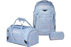 satch Match Schulrucksack Set 3tlg. mit Sporttasche und Schlamperbox