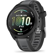 GARMIN Forerunner 165, leichte GPS Smartwatch zum Laufen, mit 