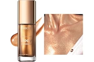 BELIKY GIRL Body Luminizer Shimmer Oil Liquid Highlighter Makeup,Face & Body Glow Shimmer Lotion Radiance All In One Makeup,Waterproof Moisturizing Shimmer Body Oil (Bronze Gold)