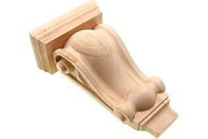 DUO ER Wooden Carving Decorative Woodcarving Flower Stigma Corbel Pass Bracket Vintage Home Decor Figurines (Color : A)