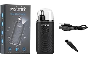 PYXISTIFY Painless Nose Hair Trimmer for Men and Women, Waterproof USB Rechargeable Ear and Nose Hair Trimmer，Facial Hair Removal Clipper | Portable & Easy to Carry Nasal Hair Trimmers for Men | Easy Cleaning