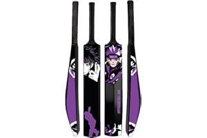 Heavy Duty Plastic Premium Cricket Bat for Men, Women & Children Lightweight Full Size Hard Plastic Bat 1 Piece