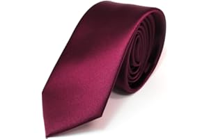 TigerTie Cravate fine pour enfant unie ou à motifs - Cravate garçon à nouer soi-même