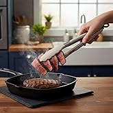 Deconox Mutfak Maşası Yemek Izgara Salata Barbek&uuml; Kızartma Maşası, Isıya Dayanıklı Paslanmaz &Ccedil;elik Saplı Silikon Yemek Maşası