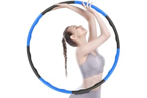 SPMOVE Fitness Reifen, Verwendet für Gewichtsverlust und Massage, Kann in 6-8 Teile Unterteilt Werden, 75-95 cm Durchmesser, Premium Schaumstoff, Geeignet für Erwachsene und Kinder