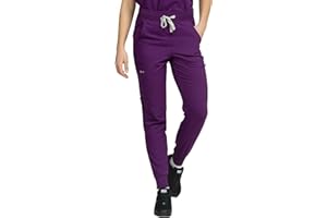 B-well Aurelia Medizinische Hose Jogger – Antimikrobiell, geruchshemmend, knitterfrei – 6 Tasche und Verstellbarer Taille