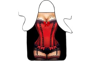 VEMEFUFU Grembiule di Natale, Grembiule Oktoberfest, Divertente Grembiule, sexy divertente bavarese Oktoberfest da donna, costume Dirndl per barbecue, cuoco, cucina, regali, uomini e donne