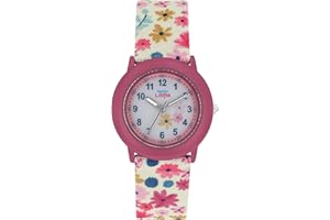 Prinzessin Lillifee Armbanduhr für Mädchen, Kinderuhr, Quarzuhr Analog, mit Textil Armband, 3 bar Wasserdicht, Geschenk für Tochter und Enkelin, Kommt in Uhrenbox