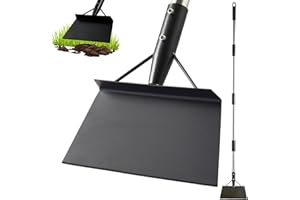 PIMEKOY Garden Shovel Weed Remover Tool with Long Handle, Multifunctional Floor Scaper Gardening Spade