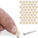 Badem10 Yapışkanlı Vida Tapası Tıpası Krem Vida Kapatıcı Kapağı (100 ADET)