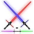 2PCS Light Up Saber for Kid, 2-in-1 Dual Light Up Sabers with FX Sound, Lightsaber Kids Expandable Light Swords Set for Galaxy War Fighter Warriors, Halloween Dress Up Party Birthday Present (Style 3)