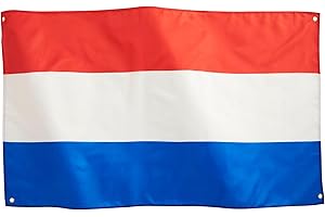 Runesol Niederlande Flagge 3x5, 91x152cm, 4 Ösen, Niederländische Königsfamilie Feierlichkeiten Nationalflagge, Weltmeisterschaft, Tag der Könige, Innen, Außen, Olympische Spiele, Euro