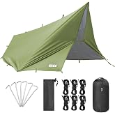 Haegs Su Ge&ccedil;irmez Tarp Tente G&ouml;lgelik &Ouml;rt&uuml;, 4 Mevsim Taşınabilir &Ouml;rt&uuml; Branda &Ccedil;ok İşlevli Outdoor A&ccedil;ık Hava Kamp Seyahat Tente