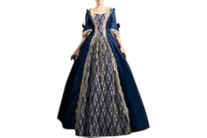 NAFING Robe de soirée Baroque Marie Antoinette XVIIIe siècle Renaissance Période Historique Robe Bal Victorienne Tenue de Soirée Médiévale