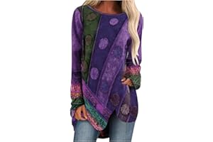 GENERIC Long Sleeve T Shirts Women Multipack Womens Solid Color Casual Crew Neck Raglan Dandelion Printing Long Sleeve Tshirts Blouse Top Floral Striped Tee Shirts Women Promotions