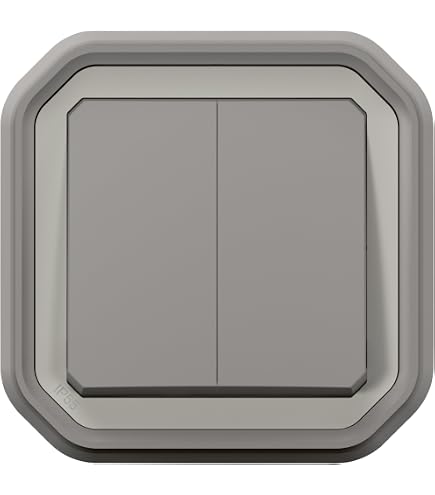 Legrand 69714 Serieschakelaar – Plexo55, AP.WD, IP55, Slagvast, Voor Vochtige Ruimtes | Wisselschakelaar