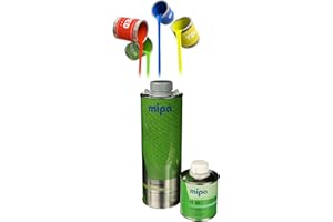 MIPA SE Mipa Protector Set tönbar inkl. Härter + RAL Pigment - 2K-PU-Acryllack Transportflächenbeschichtung Schutzbeschichtung (RAL 9006 WEISSALUMINIUM)