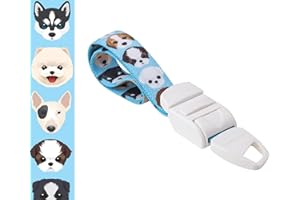 ROLSELEY Blue Medical Nurse Tourniquet with CUTE CARTOON DOGS & PUPPIES Pattern with ABS Plastic Buckle Latex Free Elastic Band Perfect for Doctors, Nurses, Students and Paramedics