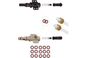 BREMERLUFT Lot de 15 joints toriques pour tuyau de pression en téflon - Convient pour Saeco, Philips, Siemens, Bosch, Krups, Spidem Gaggia, Miele, Solis König Rotel, Satrap, TurMix, Jura, Delonghi, Melitta, AEG,