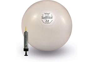 TONKEY ACTIVE LIFE - Palla Pilates SoffBall Maxafe - Fitball per Yoga, Fitness, Pilates, Fisioterapia e Riabilitazione - Accessori e Attrezzi per Allenamento a Casa e in Palestra