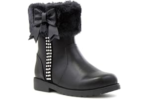 Walkright Candice Girls Black Zip Up Boot