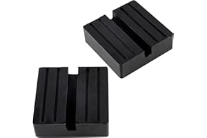 ‎EXLECO EXLECO 2 Stück Auto-Jack Gummi-Pad (75 x 75 x 25 mm) Universal-Gummi-Matte Jack zum Schutz der Schienen und SUVs des Autogerahmens, zum Anheben von Autos und Wagenhebern