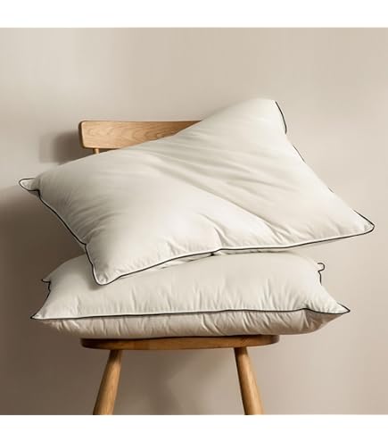 ZOLLNER Cuscino 60x90 cm - 100% piume - Made in Germany - adatto per allergici - fodera in cotone di alta qualità - lavabile fino a 60°C - qualità alberghiera ZOLLNER Cuscino 60x90 cm - 100% piume - Made in Germany - adatto per allergici - fodera in cotone di alta qualità - lavabile fino a 60°C - qualità alberghiera
