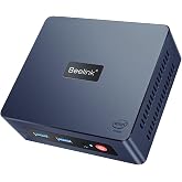 Beelink Mini S Mini-PC W11 Pro, 11. nesil işlemci N5095 (maks. 2,9 GHz), 8 GB DDR4 + 128 GB SSD, WiFi 5 (802.11 b/g/n/ac), Bl