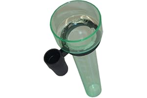 MYGARDEN Pluviometro in plastica con manicotto di Aufsteck pluviometro conico 24 cm
