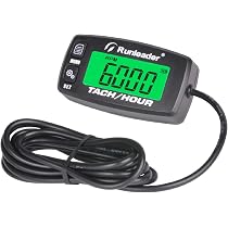 Runleader Digital Tach/Hour Meter With Temperature Gauge - RPM & Temp Monitor