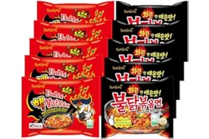 MAOMAO® Samyang 10er Instant Nudeln | 5er Pack Hot Chicken Buldak & 5er Pack Hot Chicken 2x Spicy