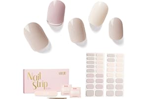 ‎NAILOG NAILOG NAILOG Nagelfolie,Nagelfolie uv Härtend,Nagelfolie Selbstklebend,UV Nagelfolien,34 Stück Nagelsticker,Nails Starter Set,Geschenk für Frauen Isabelle