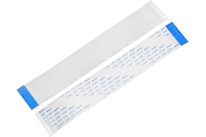 sourcing map Flexible Plano Cable, 50 Pasadores 0.5mm Paso 150mm FPC FFC Flexible Cinta Cable para LCD TV Coche Audio DVD Reproductor Laptop 5uds (B Tipo)