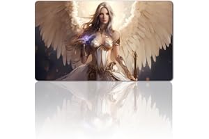 MPLR BOARD GAME Board Game MTG Playmat + Free Waterproof Bag, Stitched Edges, Smooth Rubber Surface, MTG PlayMat with Zones (An Original Ancient HellkitePlaymat) (Akroma-No Zone)