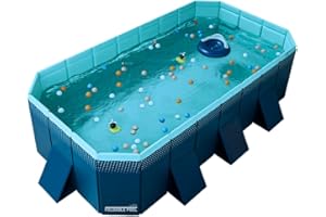 BEST DIRECT INDUSTEX Piscine Pliable Foldable Pool, Piscine pour Enfants et Adultes Portable, Amovible, Baignoire - N'inclut Pas Les Composants (Mesure Interne 253 x 133 x 50 cm)