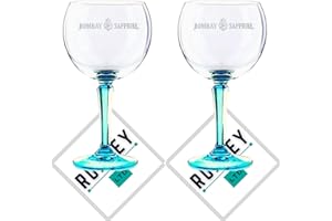 ROXLEYLTD Roxley Bombay Sapphire X2 Verre à gin